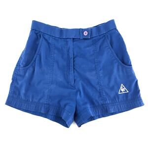 80s Le Coq Sportif blue shorts 1980s vintage